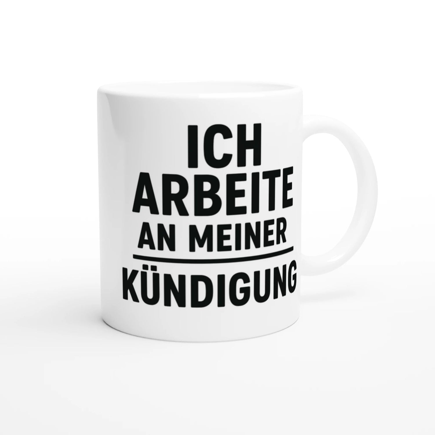 Standard "Ich Arbeite An Meiner Kündigung" Simpel Tasse - Magic Mug